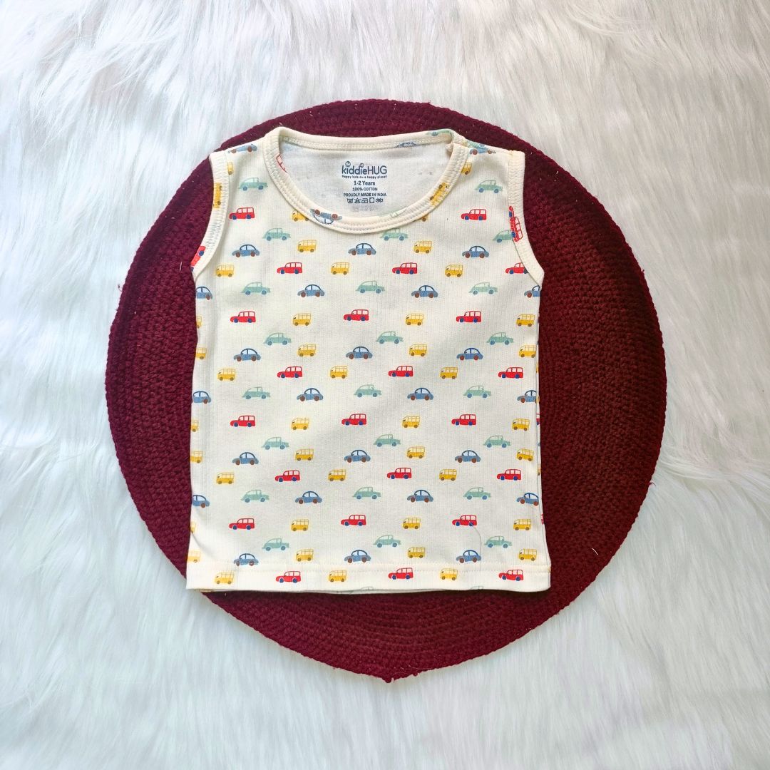 Sleeveless Top & shorts set - Cars