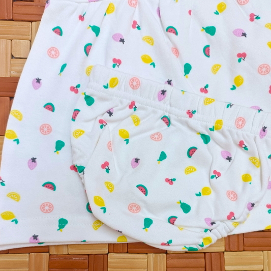 Sleeve Frock + Bloomer set - Fruits