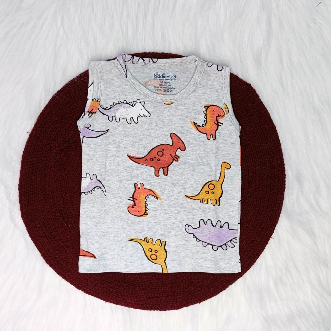 Sleeveless Top & Shorts set - Little dino
