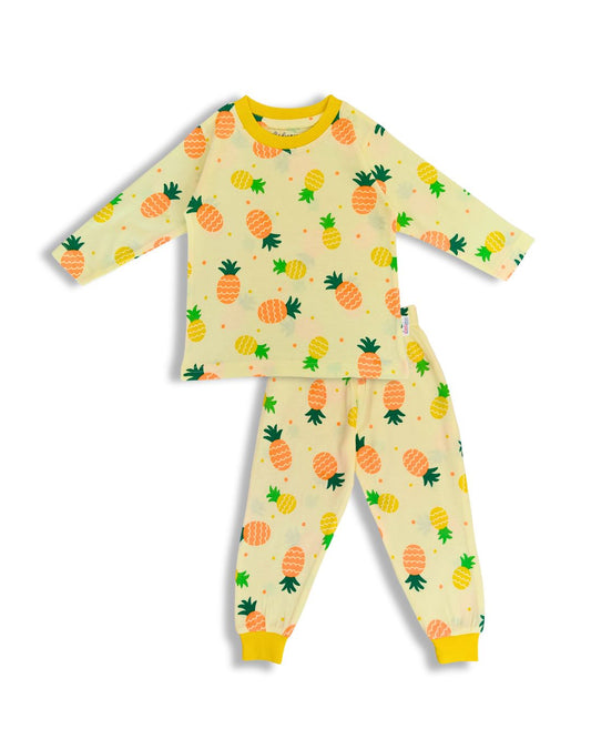 Printed Cotton Pyjama set - Pineapple