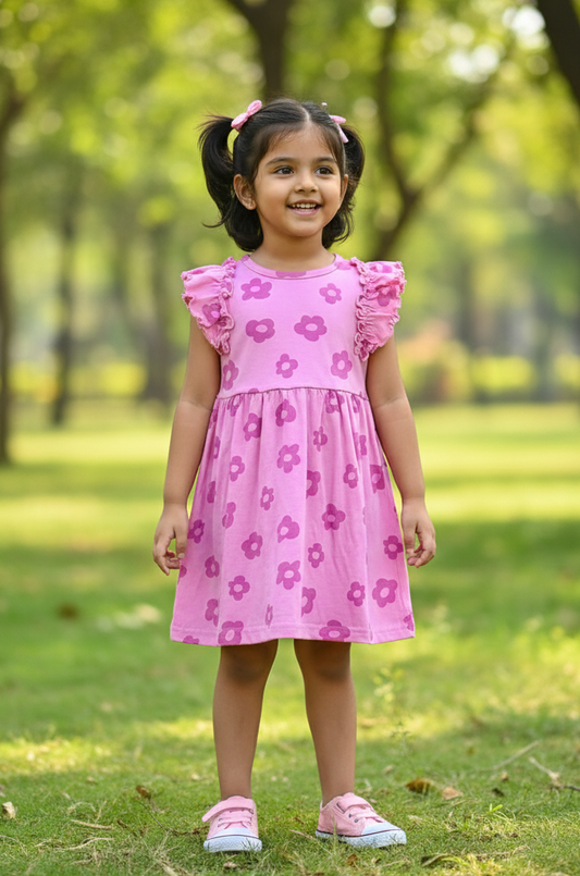 Comfy Frock - Pink Garden