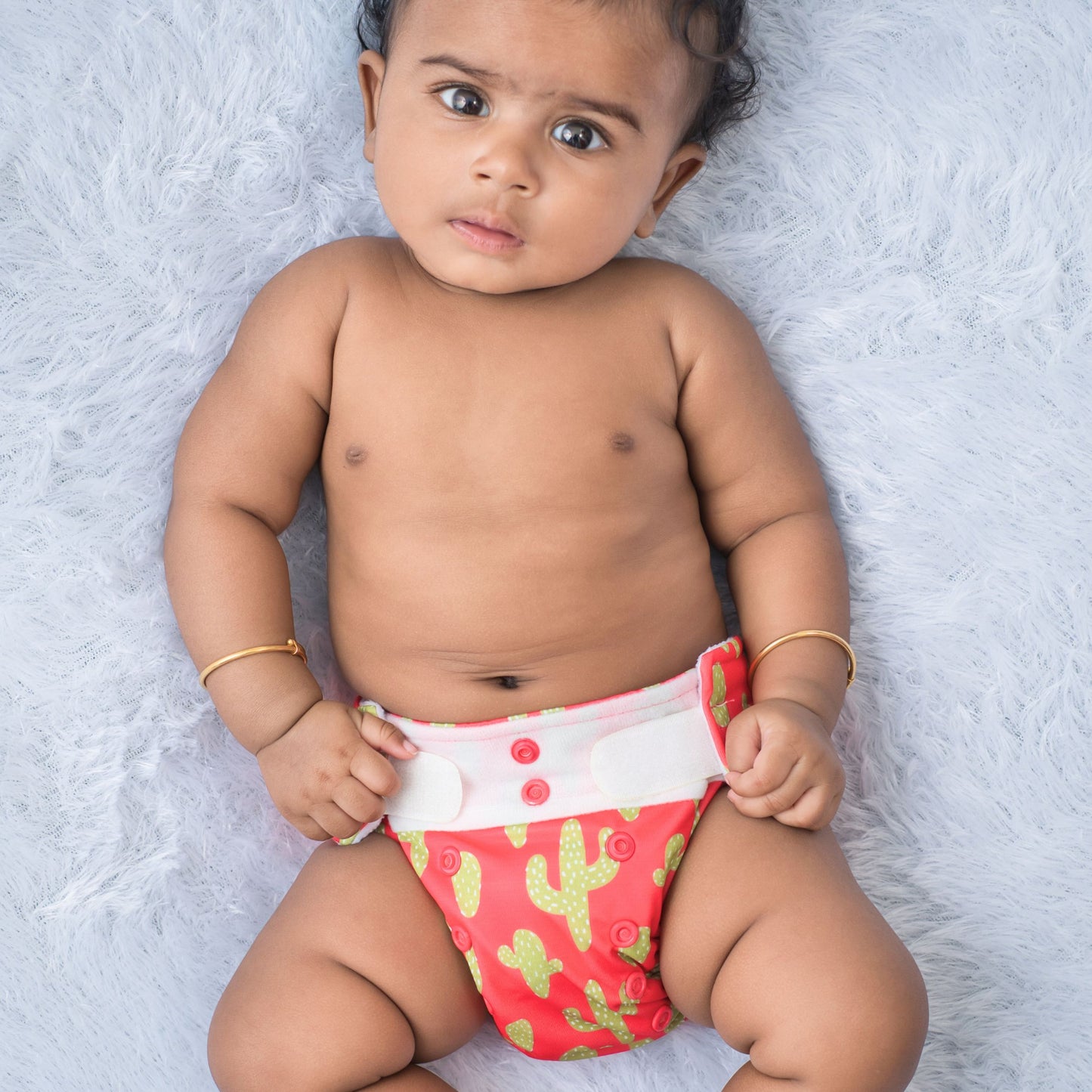 Cactus - Newborn diaper with 1 insert (2.5kg - 8kg)