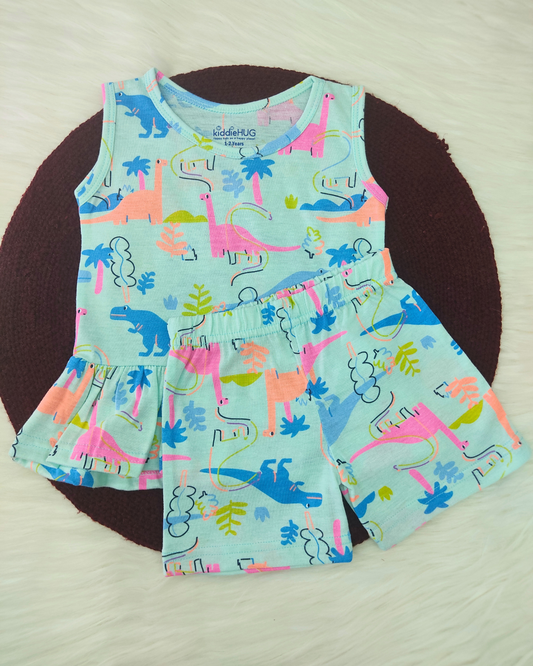 Sleeveless Top & shorts set - Jurassic