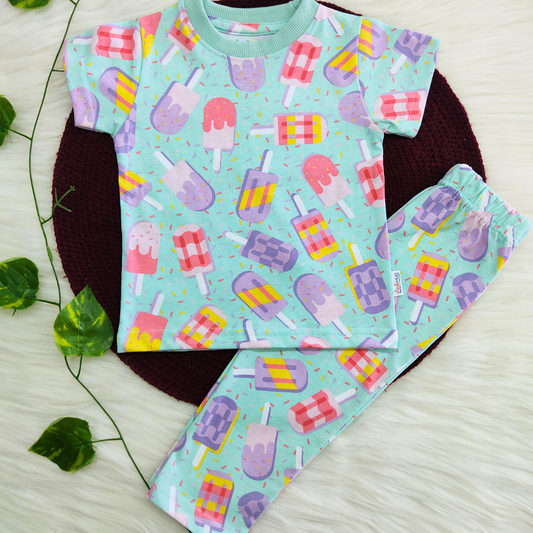 Tee & Pyjama set - Mint Pops
