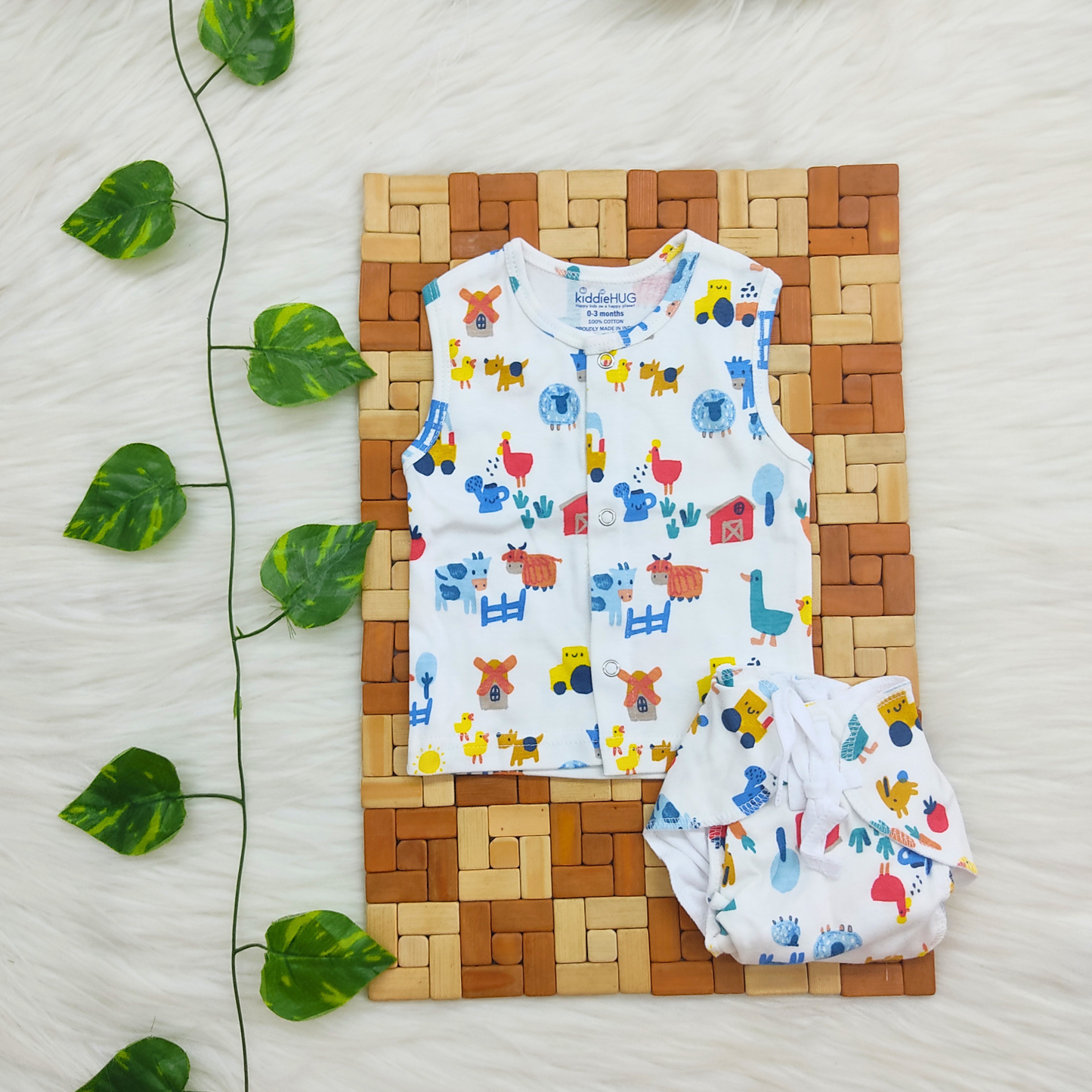 Jabla+Nappy Set Pack of 4 (0-3 months) Combo-23