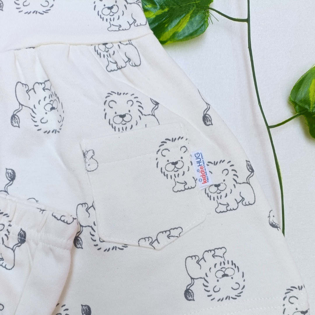 Sleeve Frock + Bloomer set - Lion