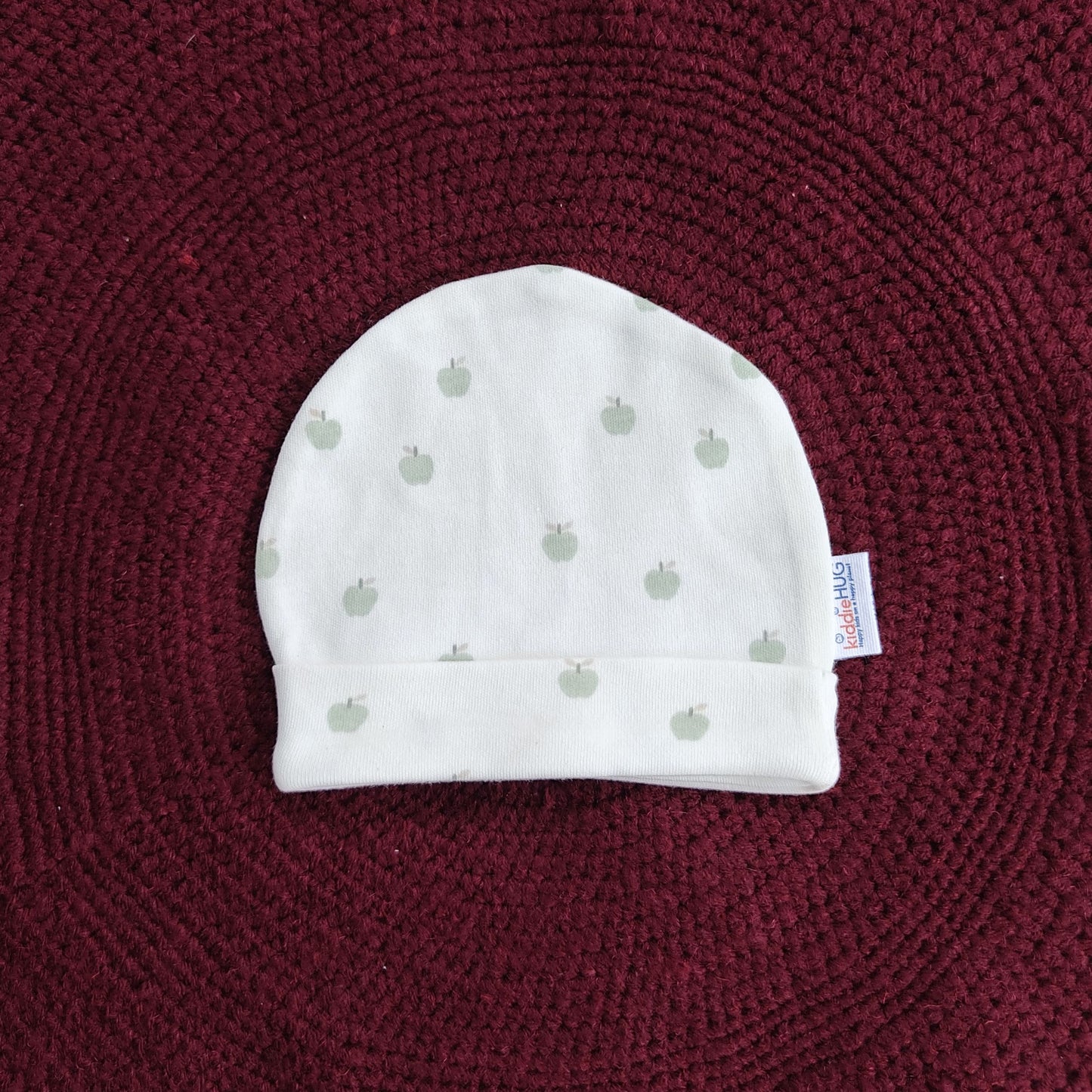 Cotton Cap-Mittens-Booties- Apples