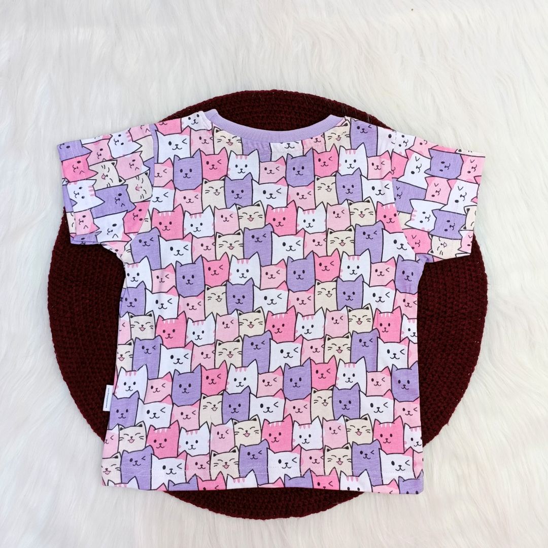 Co-ord set -Pinky cats