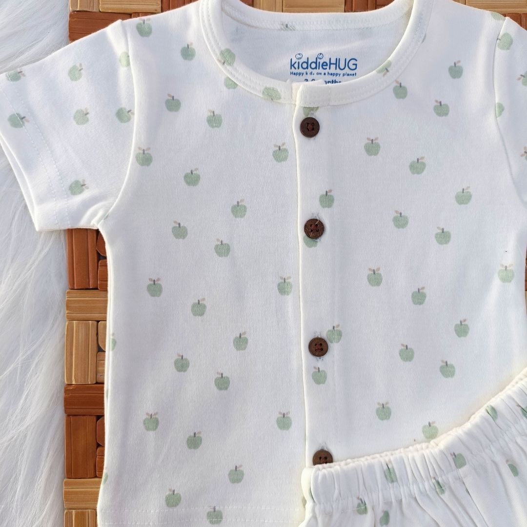 Sleeve Jabla + Shorts set - Apples