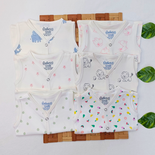 Organic Knitted Cotton Jablas - Pack Of 6
