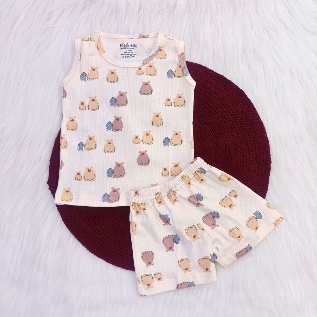 Sleeveless Top & shorts set - Panda