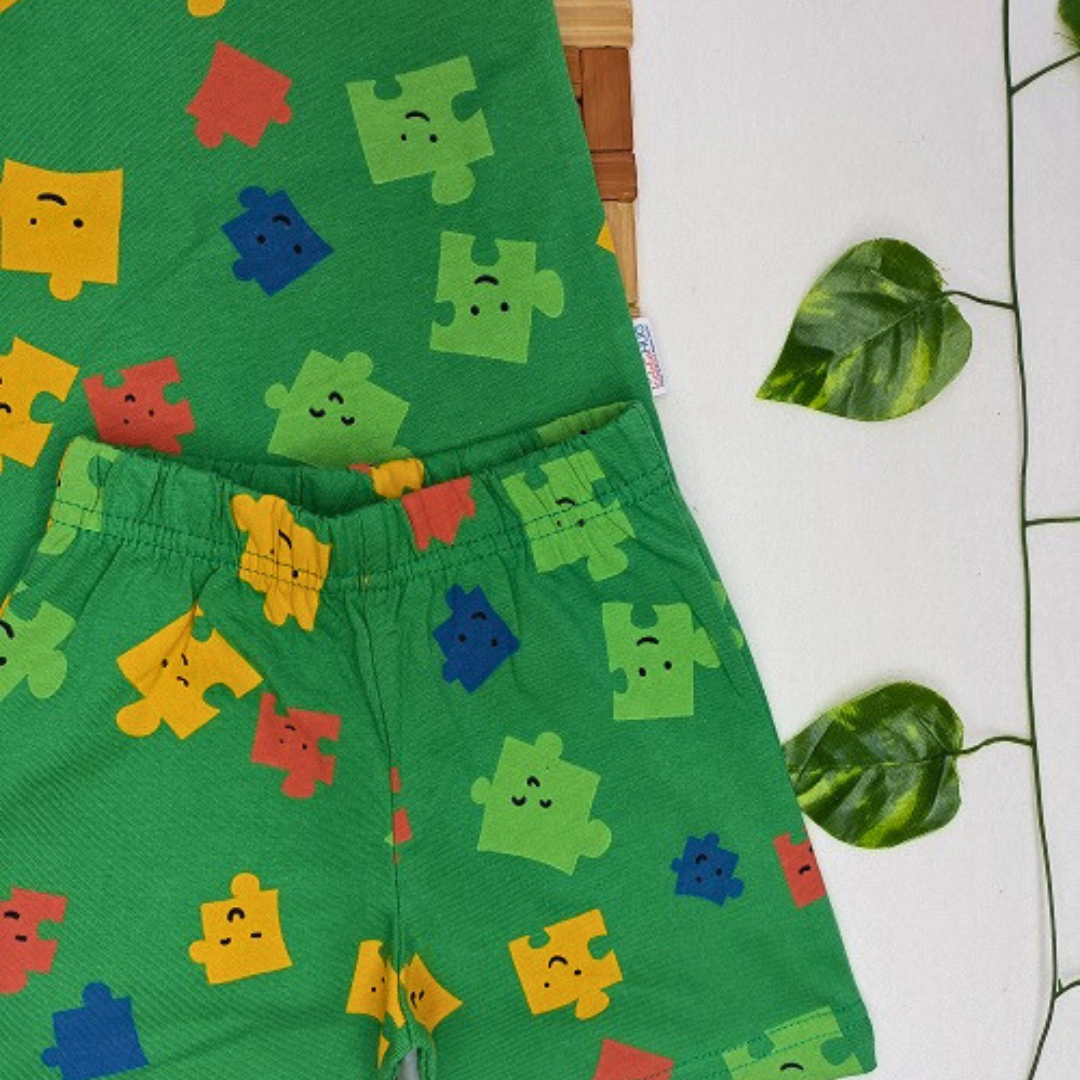 Co-ord set - Green Puzzles