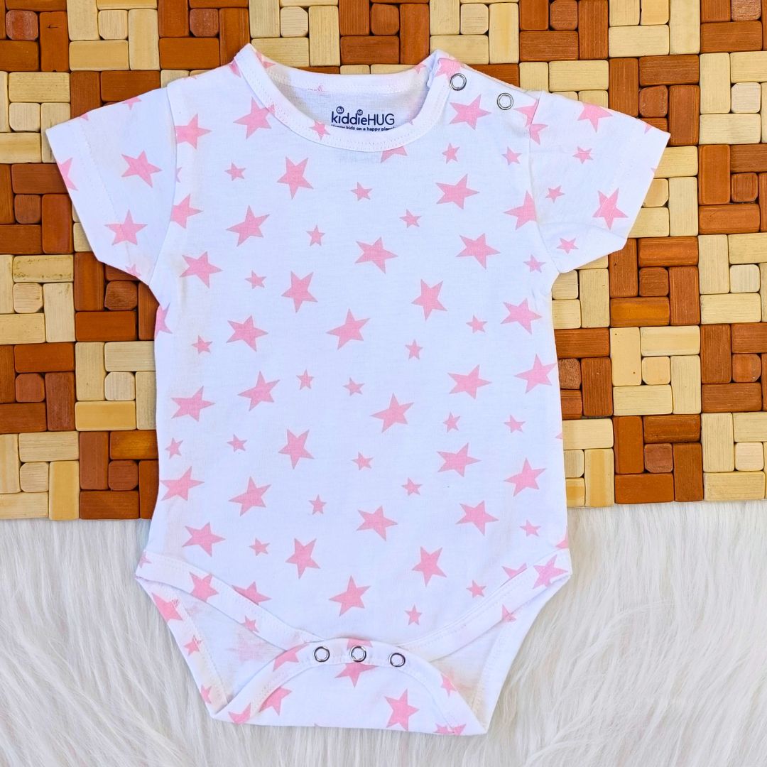 Onesie - Pink Stars