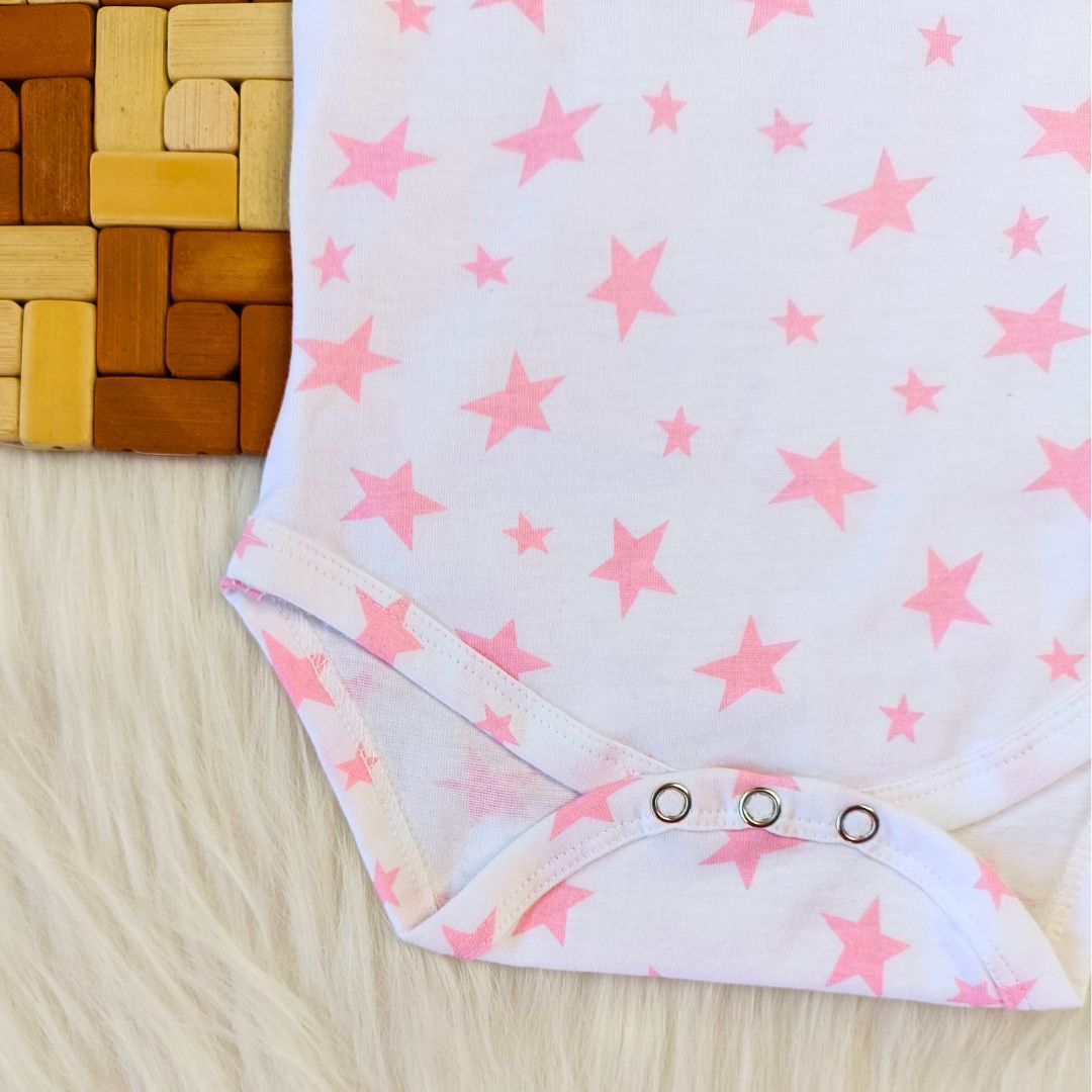 Onesie - Pink Stars