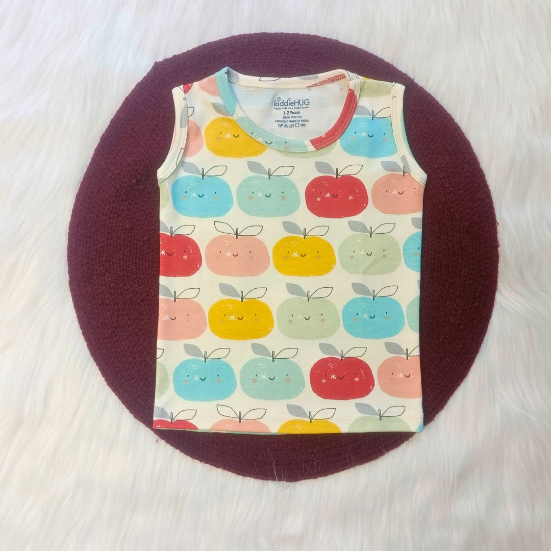 Sleeveless Top & Shorts set - Apples