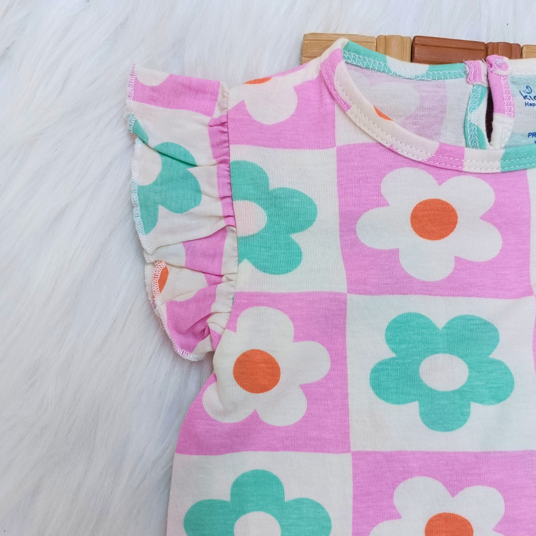 Frill Co-ord set -  Flowers