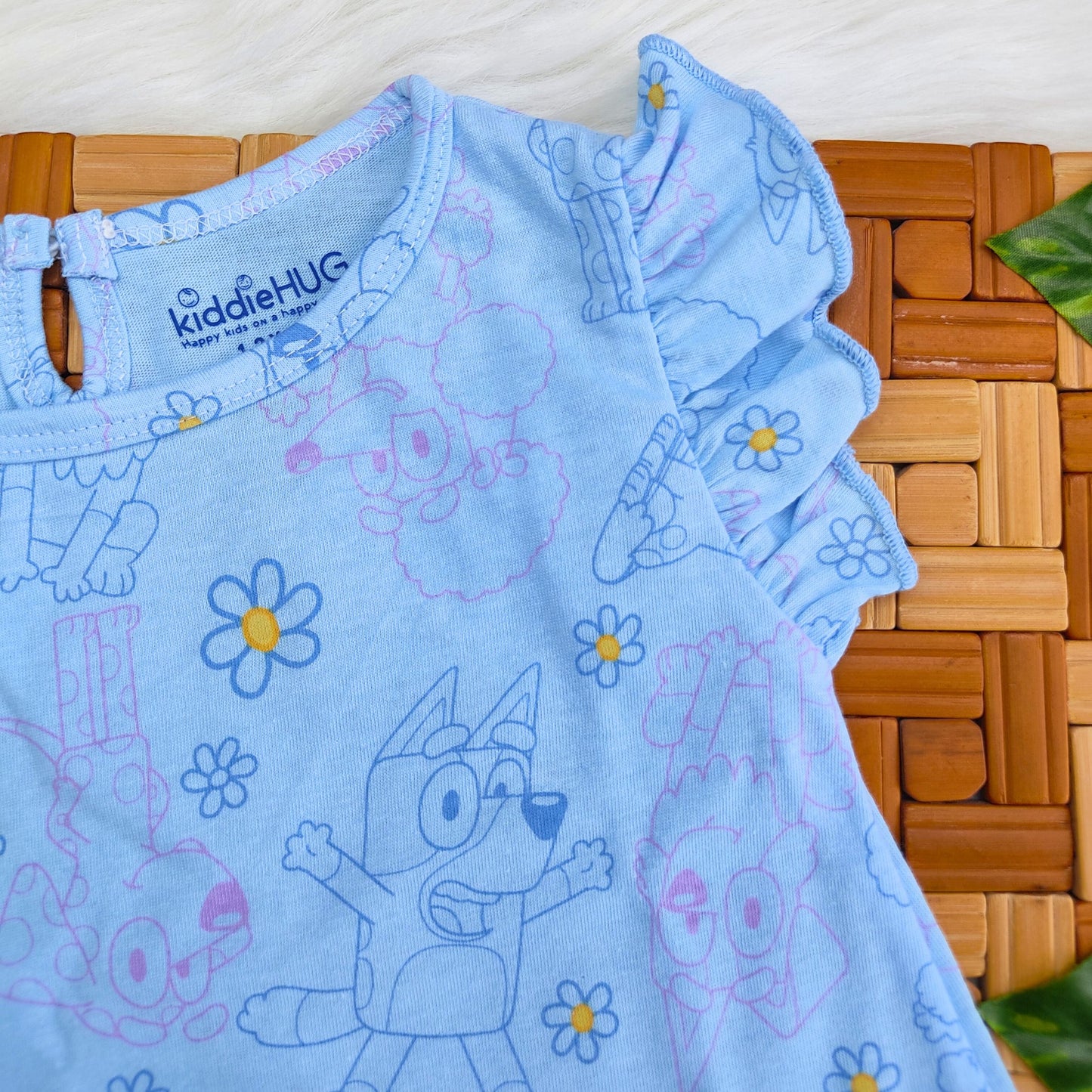 Frill Co-ord set - Sky Bluey