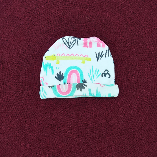 Cotton Cap-Mittens-Booties- Baby Dinos