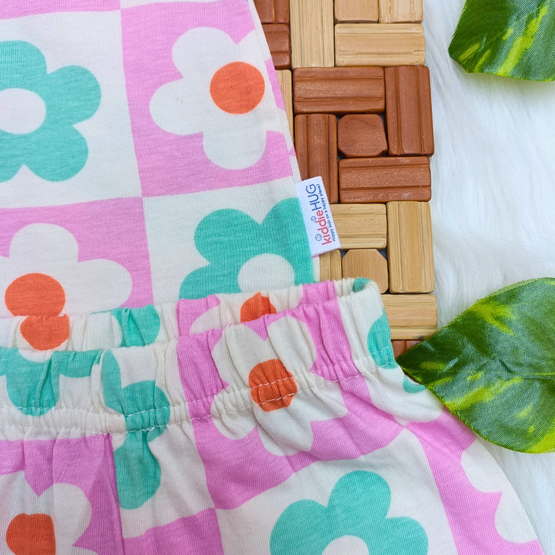 Frill Co-ord set -  Flowers