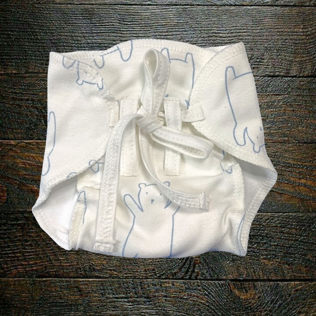 Organic Cotton Padded Nappy - Panda