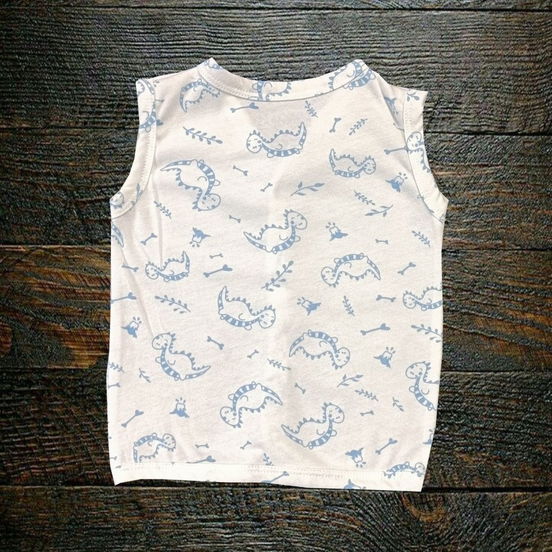 Organic Knitted Cotton Jablas - Dino Land