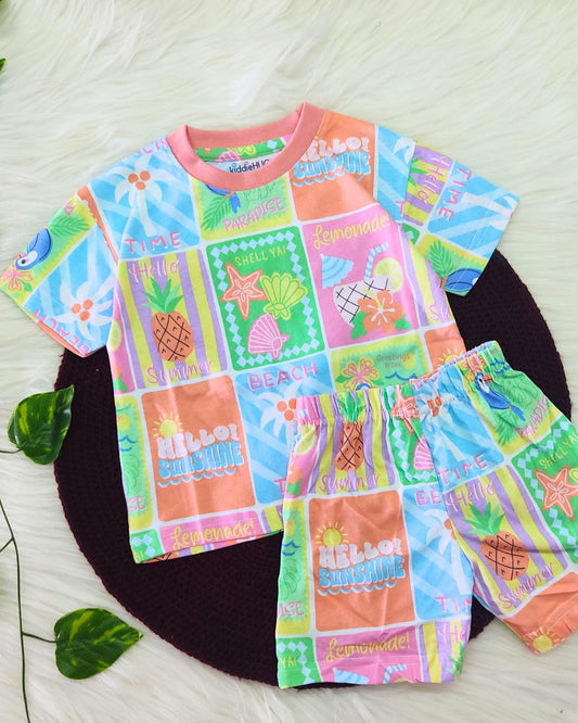 Hello Summer - Oversized Co-ord set