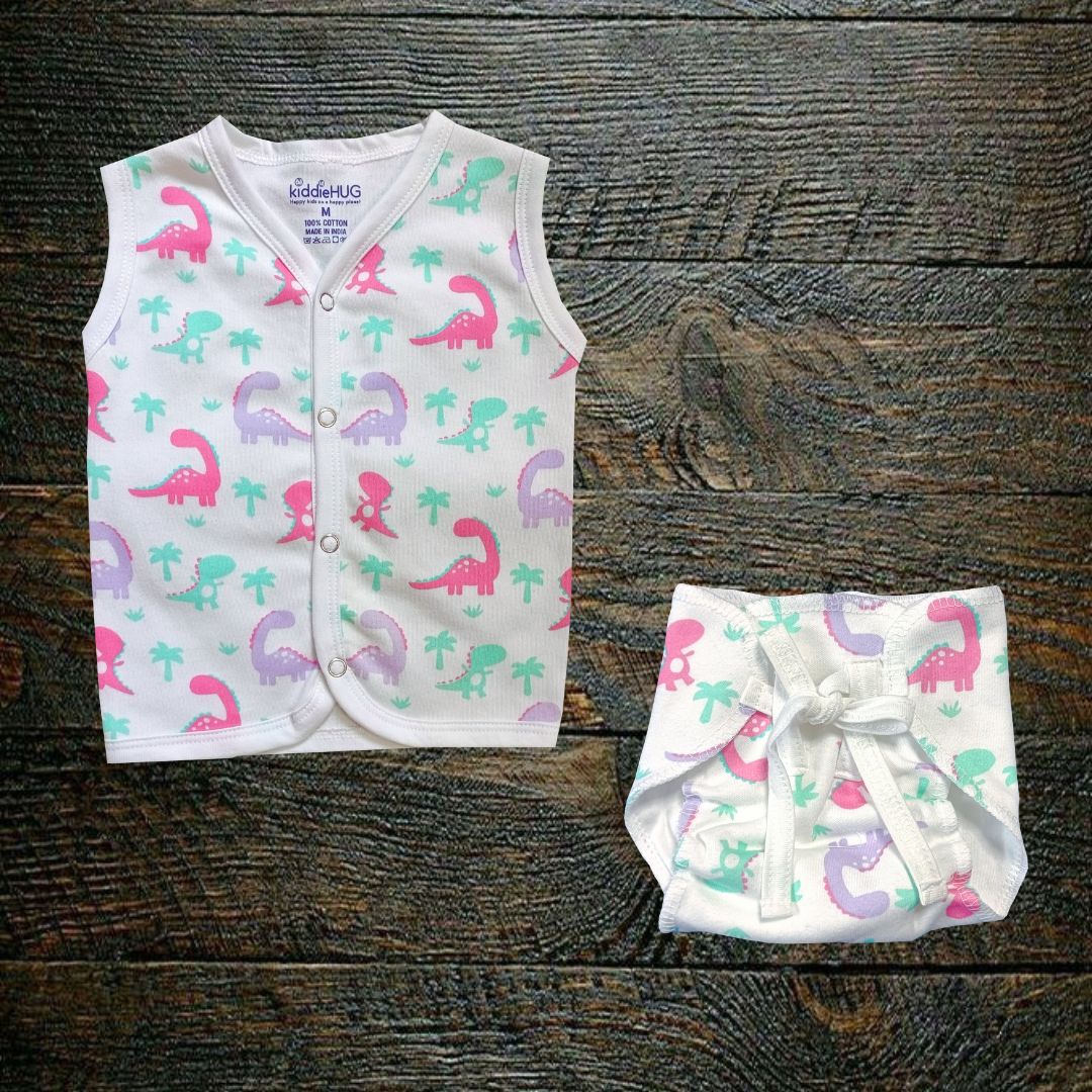 Jabla & Cotton Padded Nappy Set - Little Dino