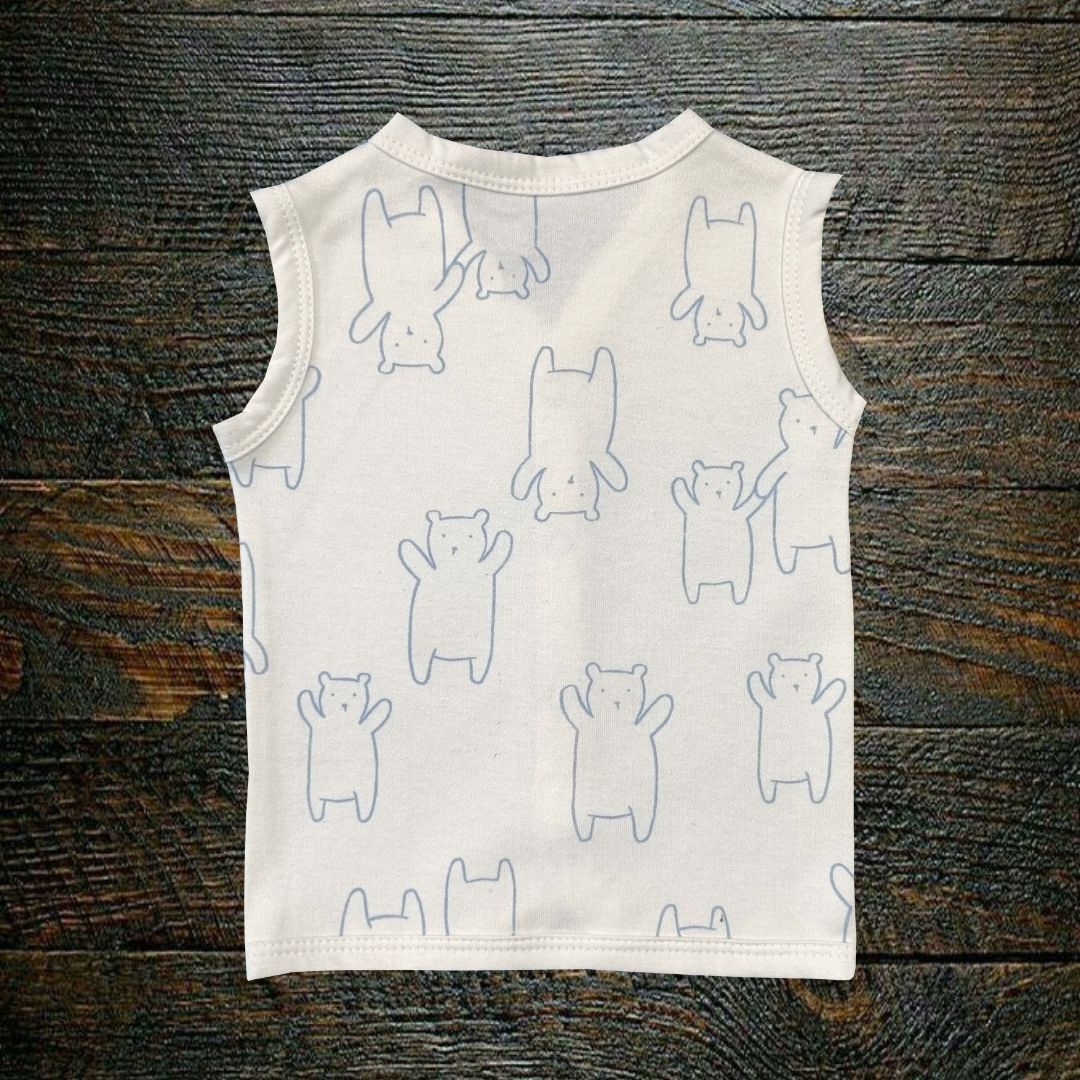 Organic Knitted Cotton Jablas - Panda