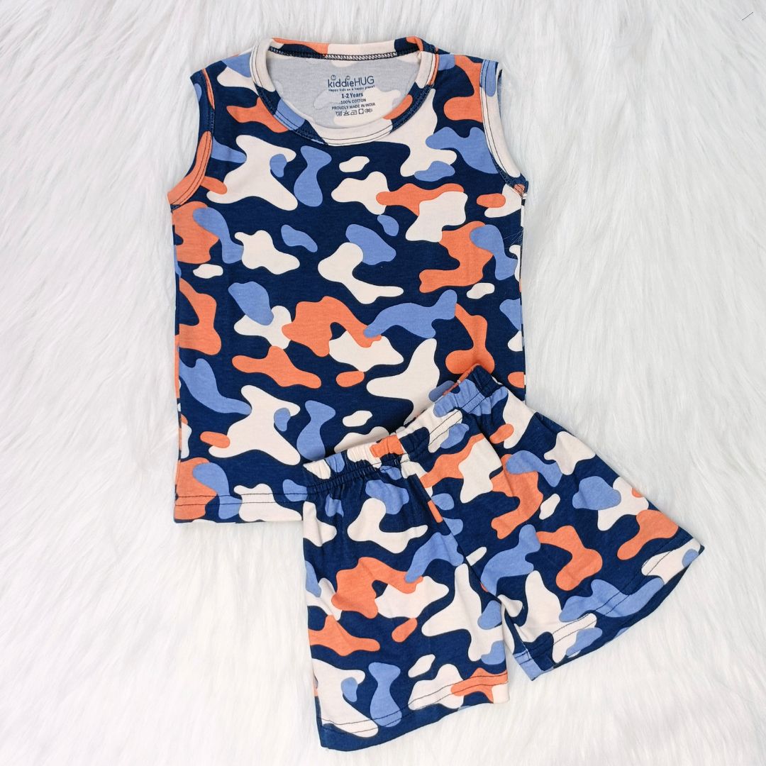 Sleeveless Top & Shorts set - Little squad