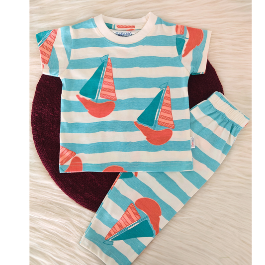 Tee & Pyjama set - Sail Stripe