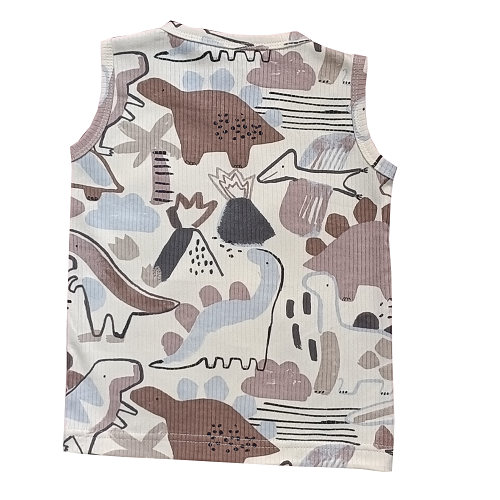 Sleeveless Top & shorts set - Dino