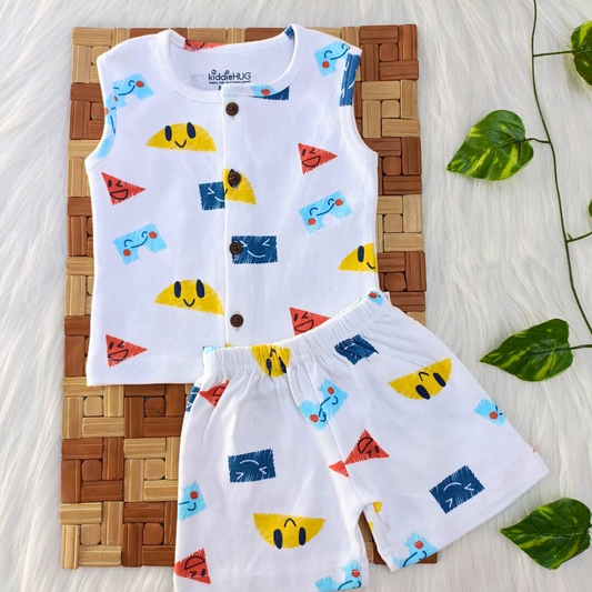 Sleeveless Jabla + Shorts set - Combo 3