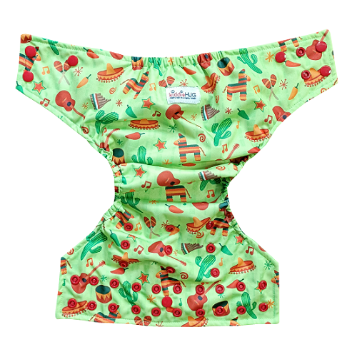 Freesize cloth diaper+Insert - Mirchi melodies(6kg-17kg) - Day time usage