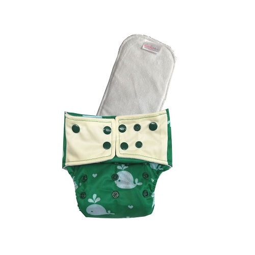 Pocket Diaper + insert - Dazzling Dolphins