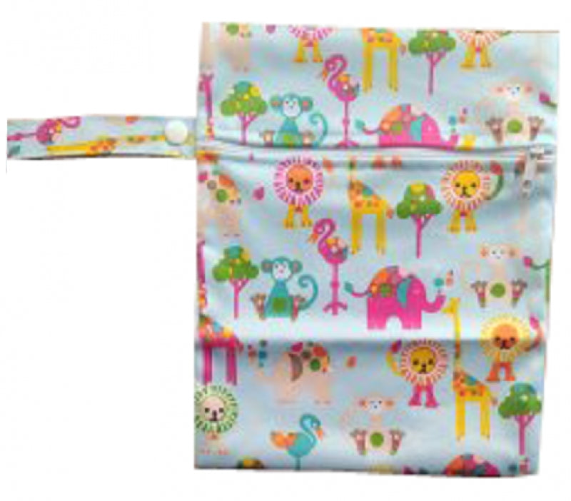 On The Go Wetfree Bag - Medium - Blue Animals