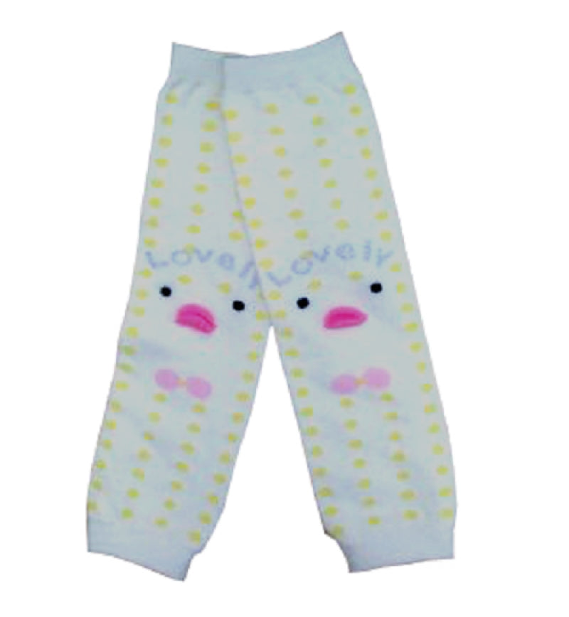 Leg Warmers - Polka Yellow