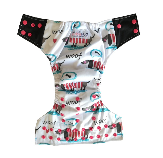 Pocket Diaper + insert - Doggie Love