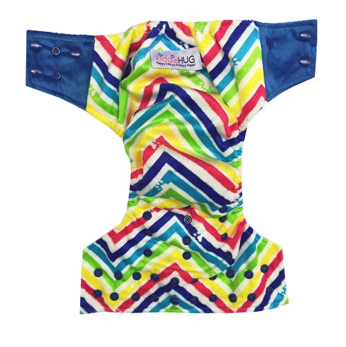 Freesize cloth diaper - Rainbow (6kg-17kg) - Day and night usage
