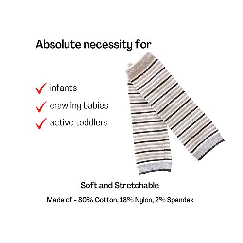 Leg Warmers - Gray Stripes