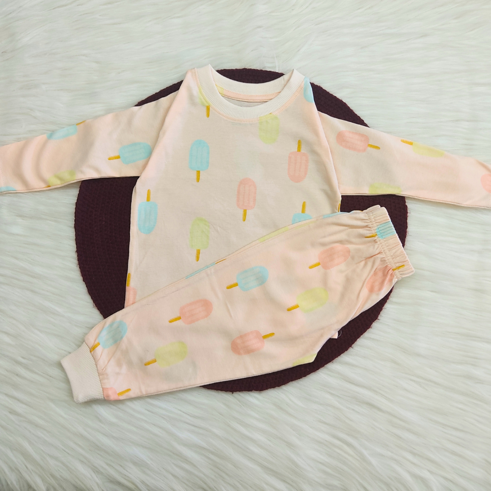 Printed Cotton Pyjama set - Popsicle