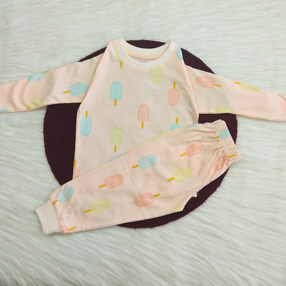 Printed Cotton Pyjama set - Popsicle