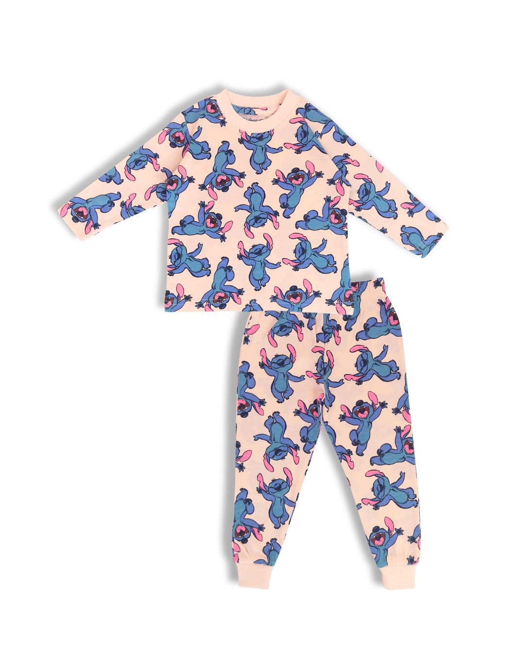 Printed Cotton Pyjama set - Peach Stitch