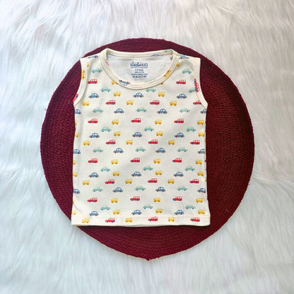 Sleeveless Top & shorts set - Cars