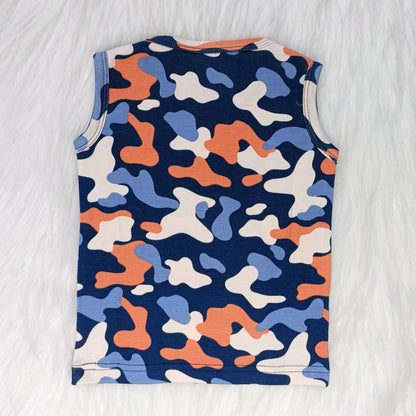 Sleeveless Top & Shorts set - Little squad