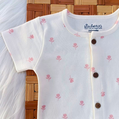 Sleeve Jabla + Shorts set - Pink Flowers