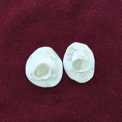Cotton Cap-Mittens-Booties- Sleepy Sheep