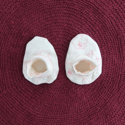 Cotton Cap-Mittens-Booties- Rabbit