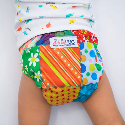 Freesize cloth diaper - Patterns (6kg-17kg) - Day and night usage