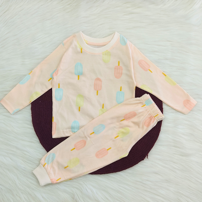 Printed Cotton Pyjama set - Popsicle