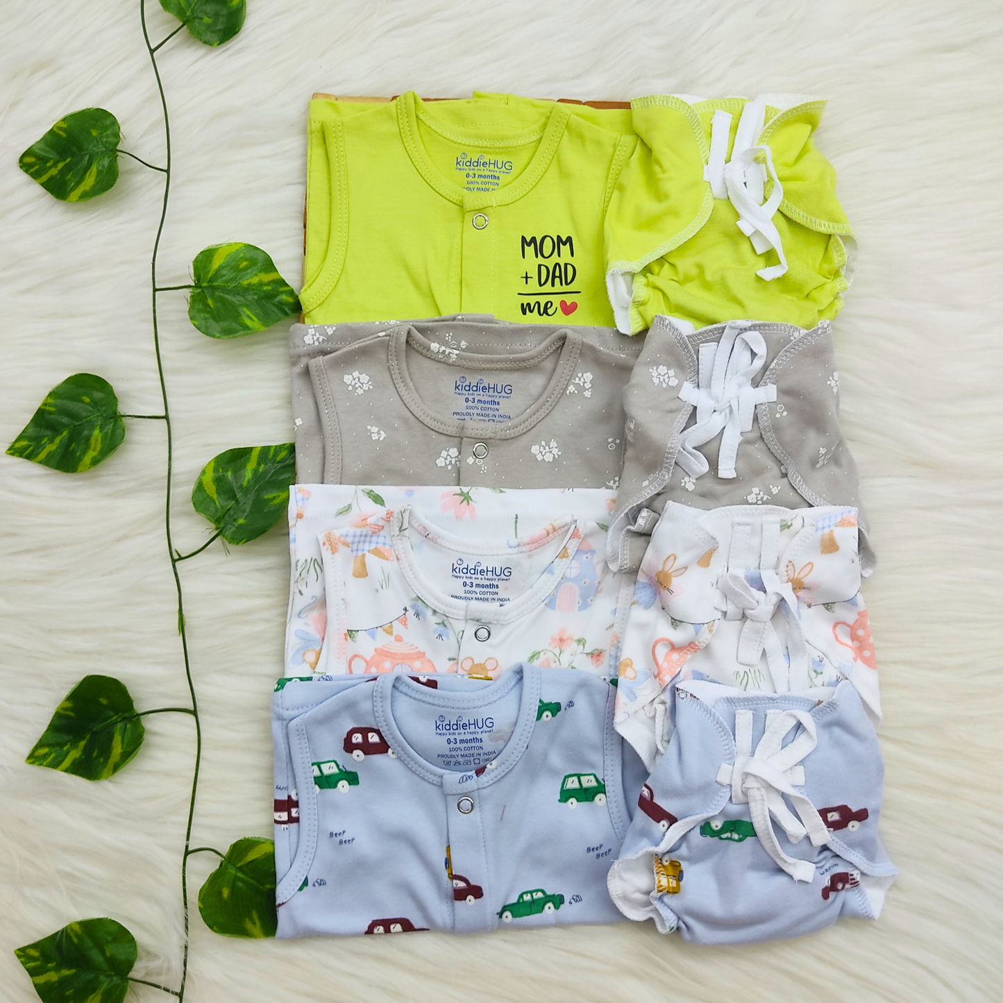 Jabla+Nappy Set Pack of 4 (0-3 months) Combo-20